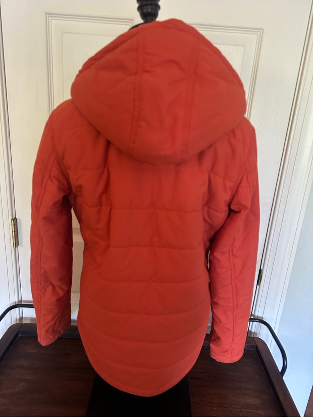 Carhartt Orange Hooded Relaxed Fit Rain Defender Utility Jacket Sherpa Lining - Picture 4 of 7